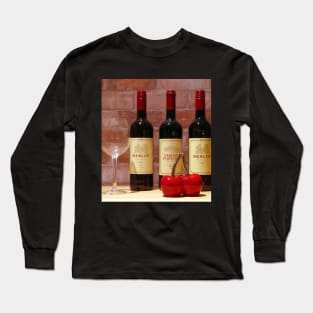 Wine Still Life Long Sleeve T-Shirt